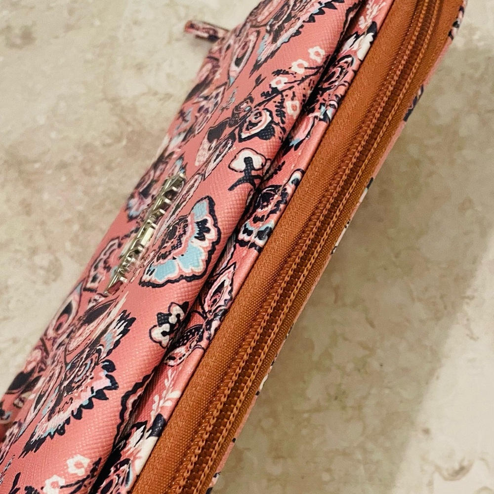 Nautica Pink Clutch with Intricate Floral Design - Picture 7 of 13